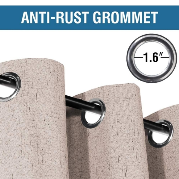 Brand new in package natural linen blackout curtains - Picture 2 of 8